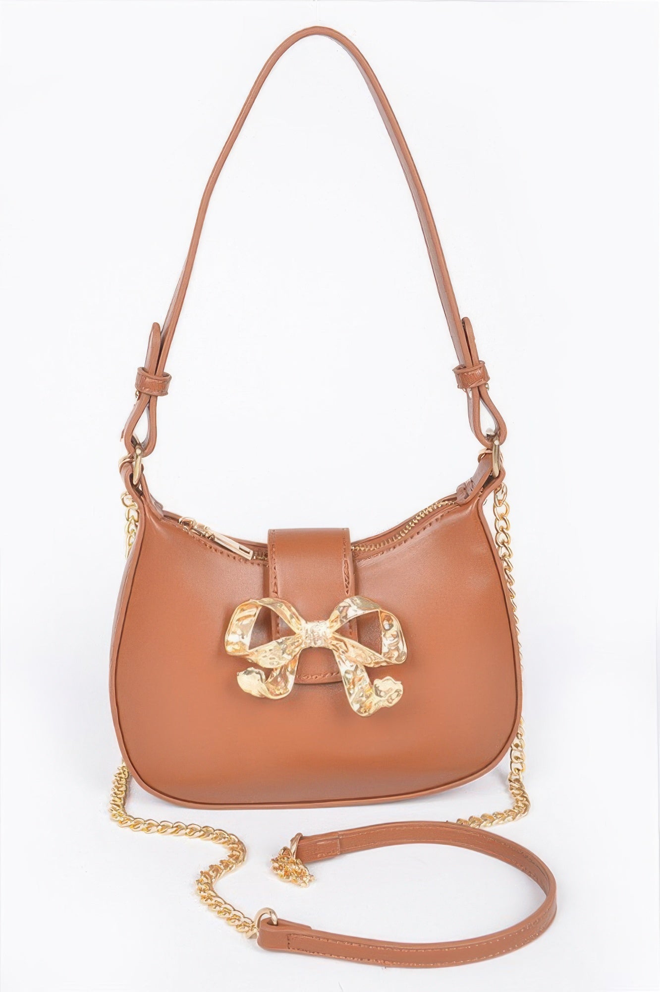 HANDBAG NOLITA Vegan Leather Small Hobo Metal Ribbon – BYMANYC ® New York-6