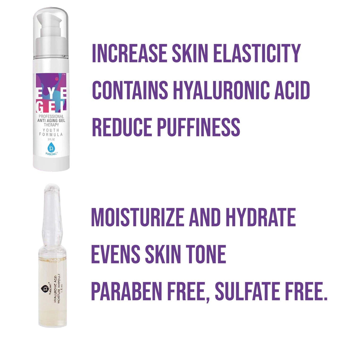 Pursonic Ultimate Skincare Ampoule & Eye Gel Set-1