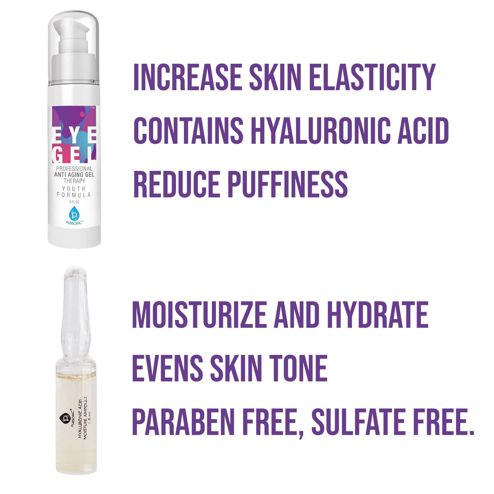 Pursonic Ultimate Skincare Ampoule & Eye Gel Set-1