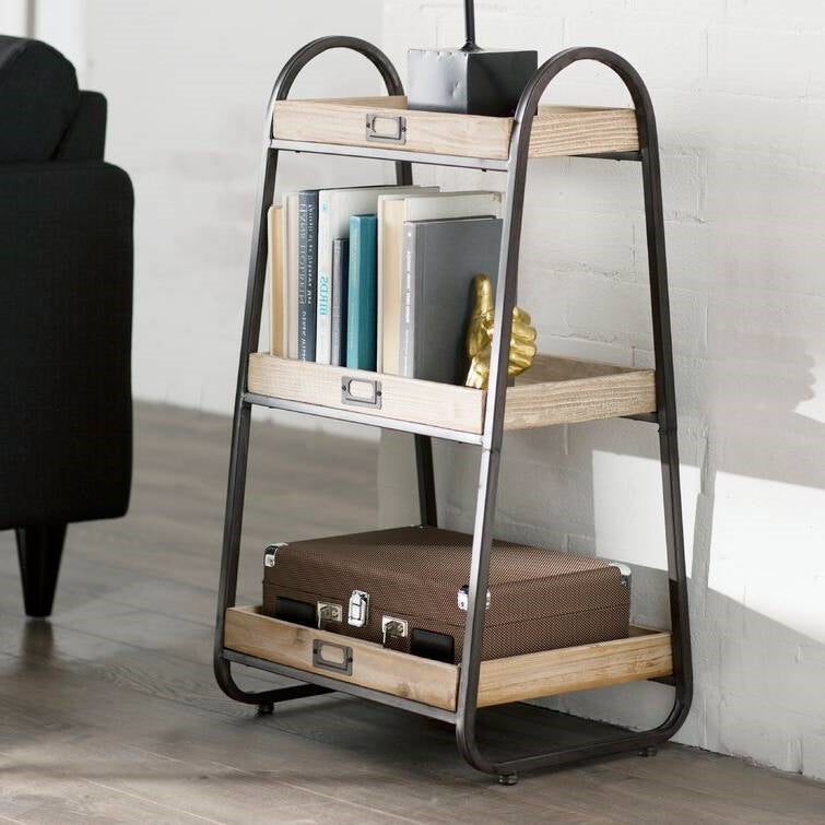 Industrial Freestanding 3-Tier Bathroom Storage Shelving Unit-3