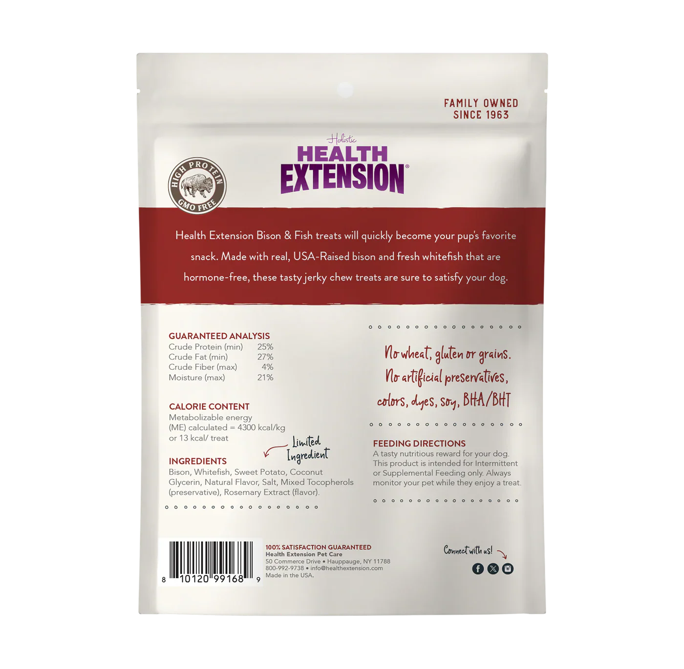 Health Extension Dehydrated Jerky Bison & Fish (4oz)