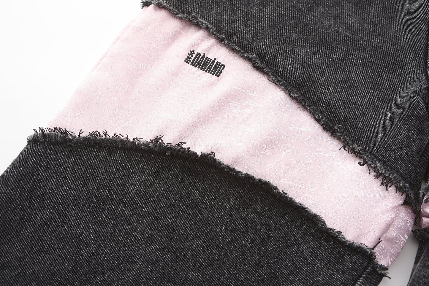 Deng Denim/Brocade Patch Jeans