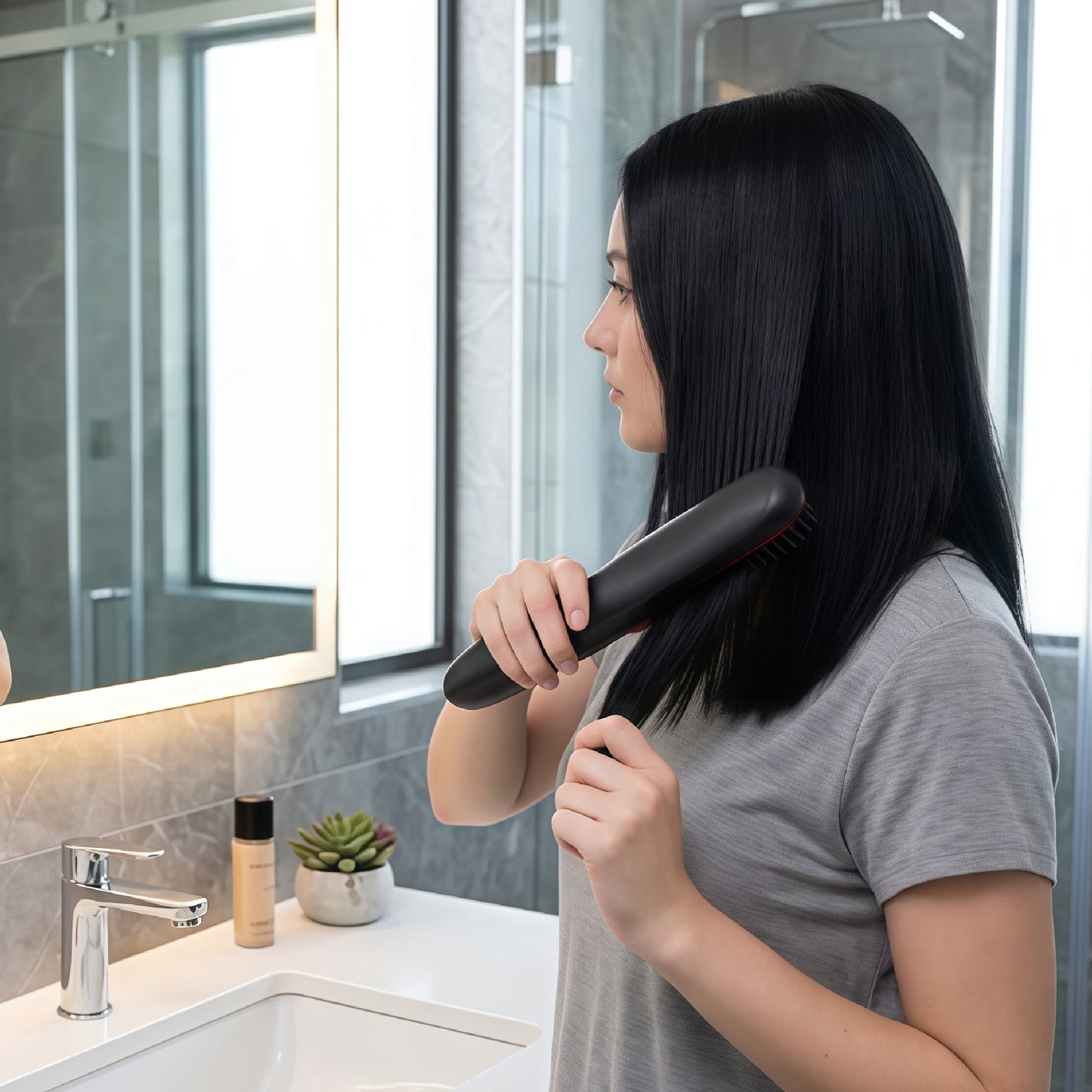 Modern Velvet Heated Hair Straightener-2