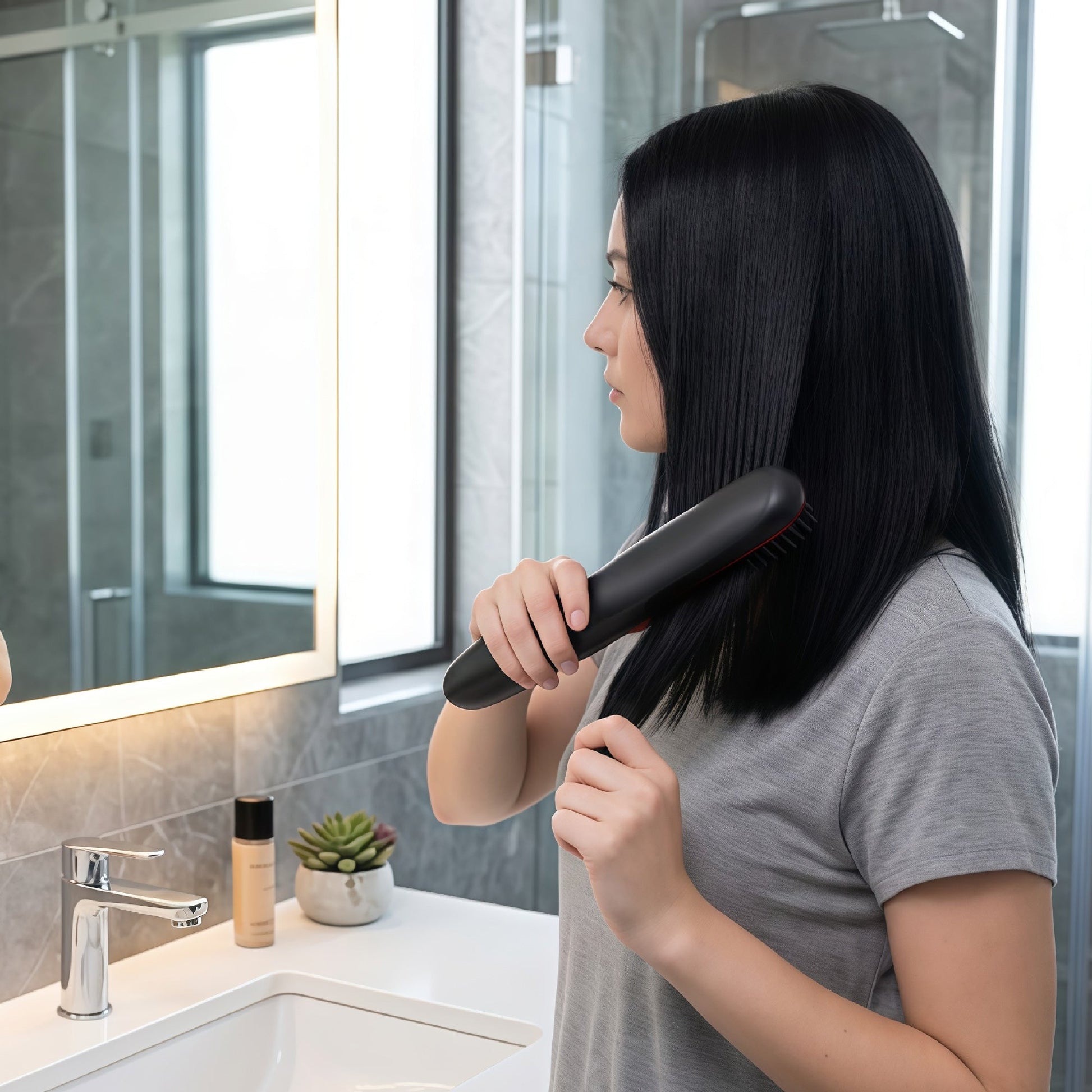 Modern Velvet Heated Hair Straightener-2