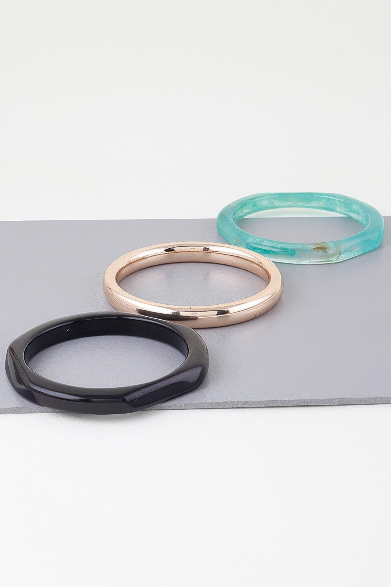 HIGHLINE Triple Geometric Marble Bracelet | Bold BYMANYC ® New York Style-2