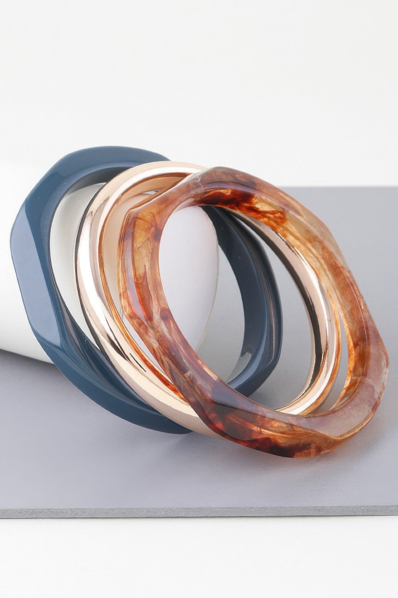 HIGHLINE Triple Geometric Marble Bracelet | Bold BYMANYC ® New York Style-3
