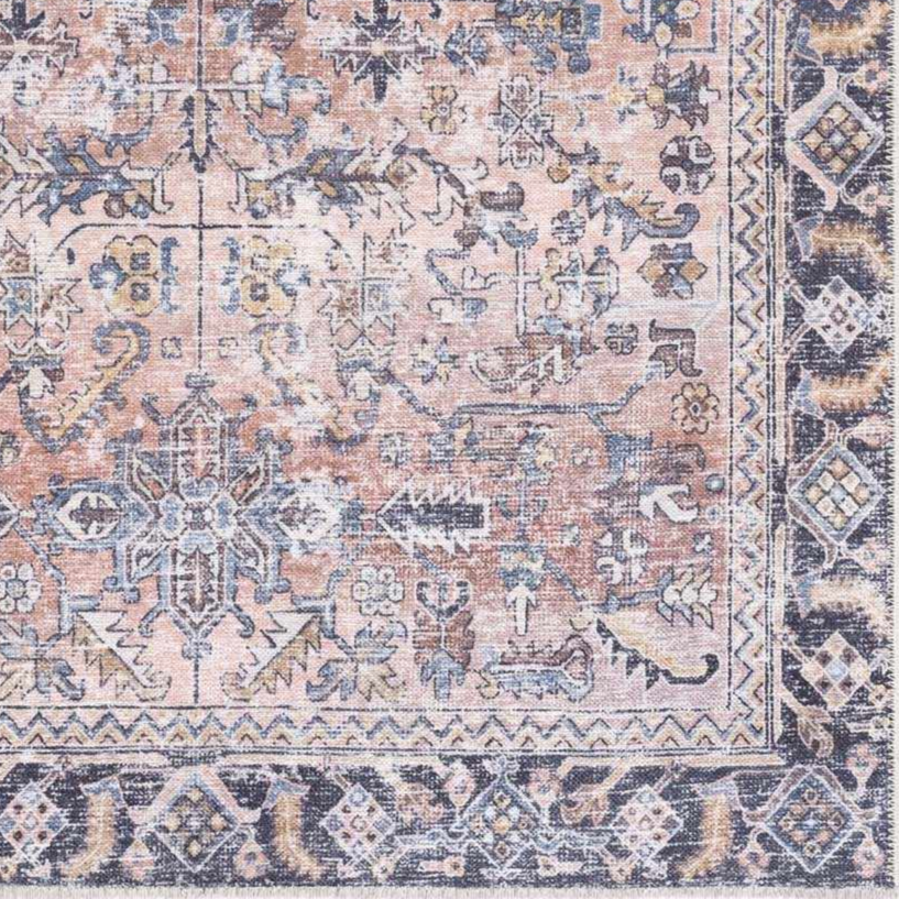 Peach Holi-2305 Washable Area Rug-5