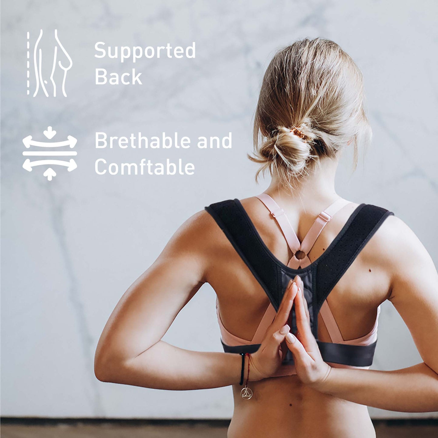 Adjustable Posture Corrector Upper Back, Neck and Clavicle Support-2
