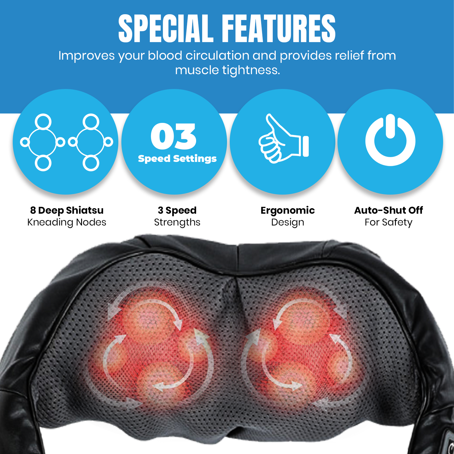 Ultimate Recovery Bundle: Pursonic 3D Shiatsu Back Massager & Heated Foot Spa-4