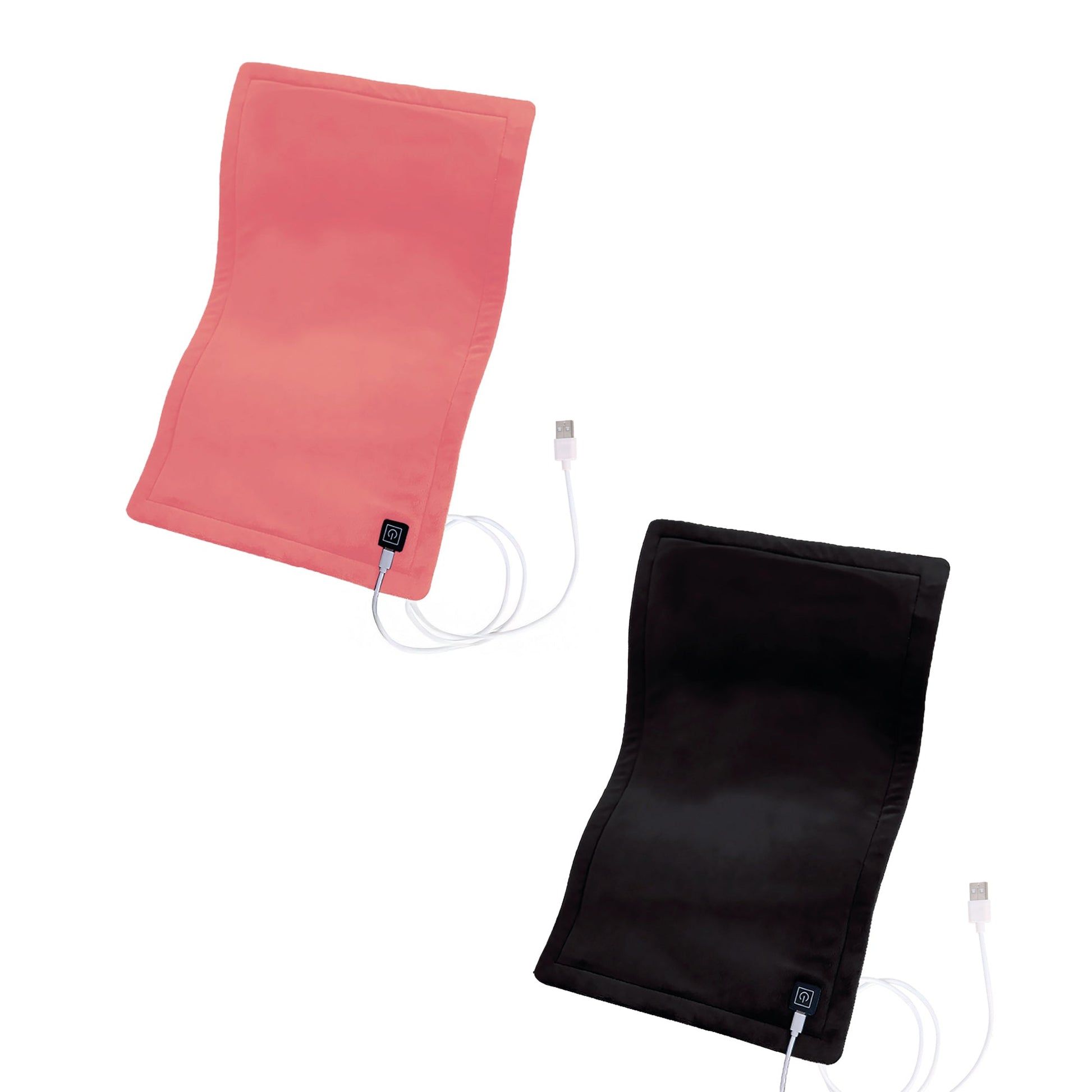 Pursonic Comfort Duo: Extra Large Electric Heating Pads (Pink & Black)-0