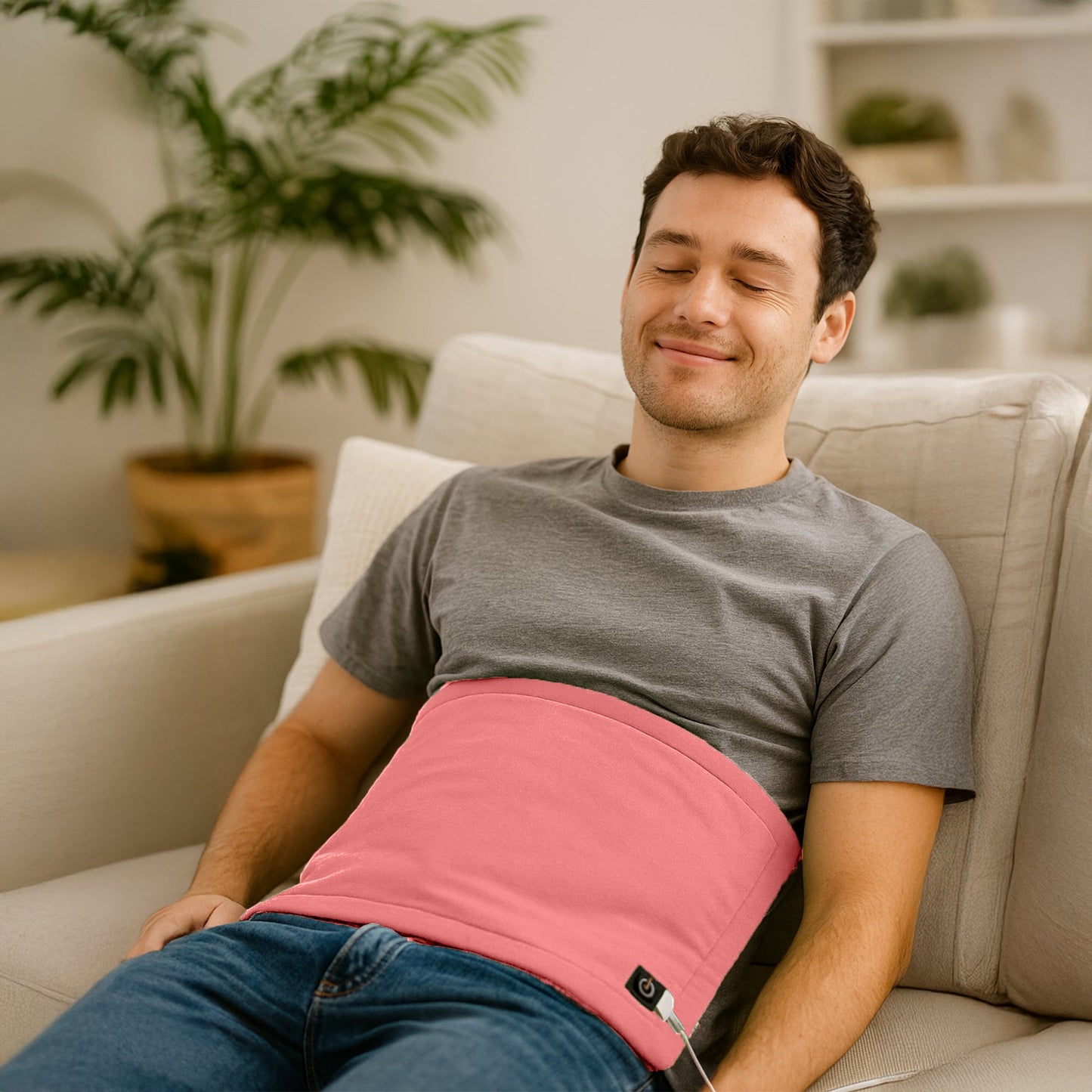 Pursonic Comfort Duo: Extra Large Electric Heating Pads (Pink & Black)-2
