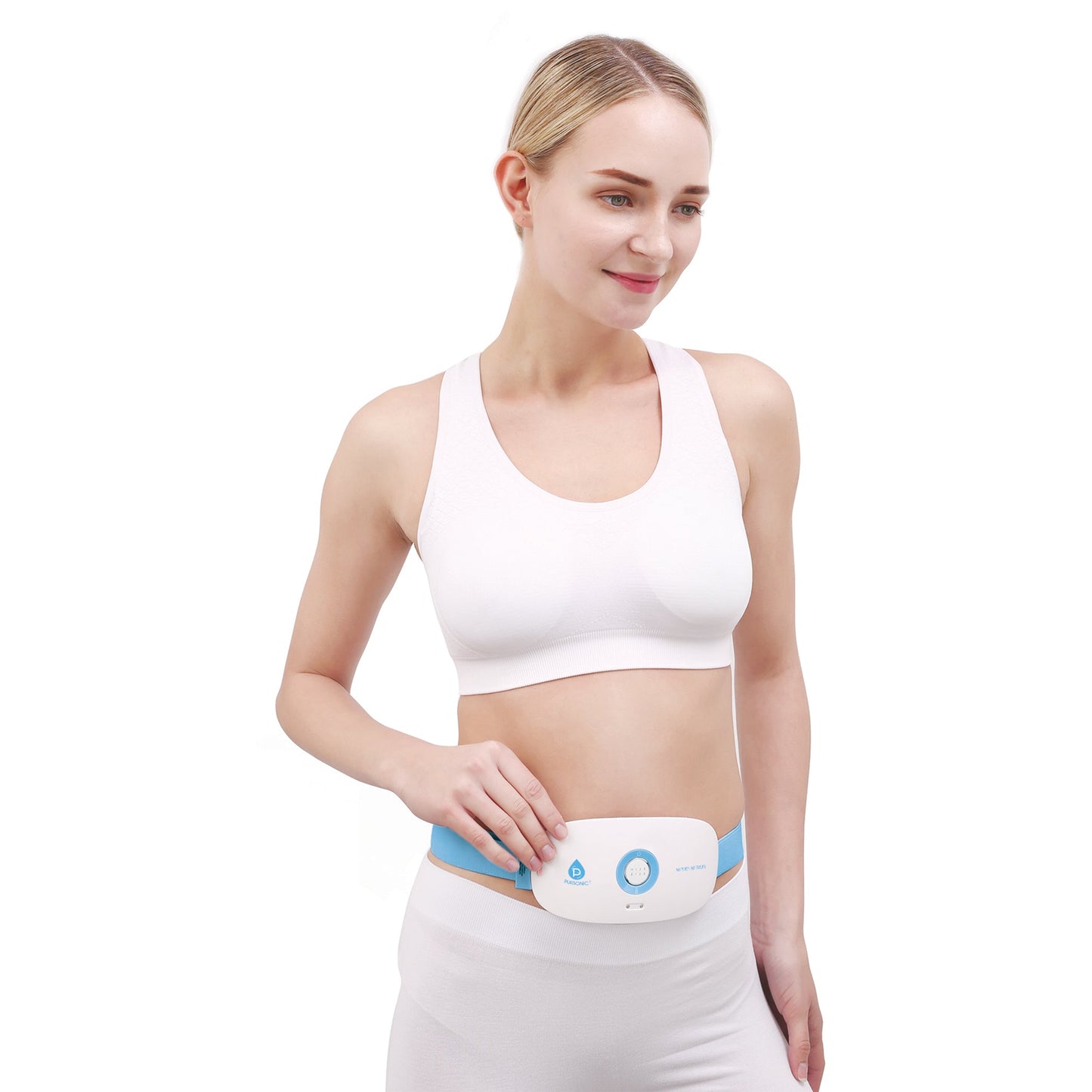 Stomach & Back Massager, 3 Vibration Levels, 3 Heat Settings & USB Rechargeable-1
