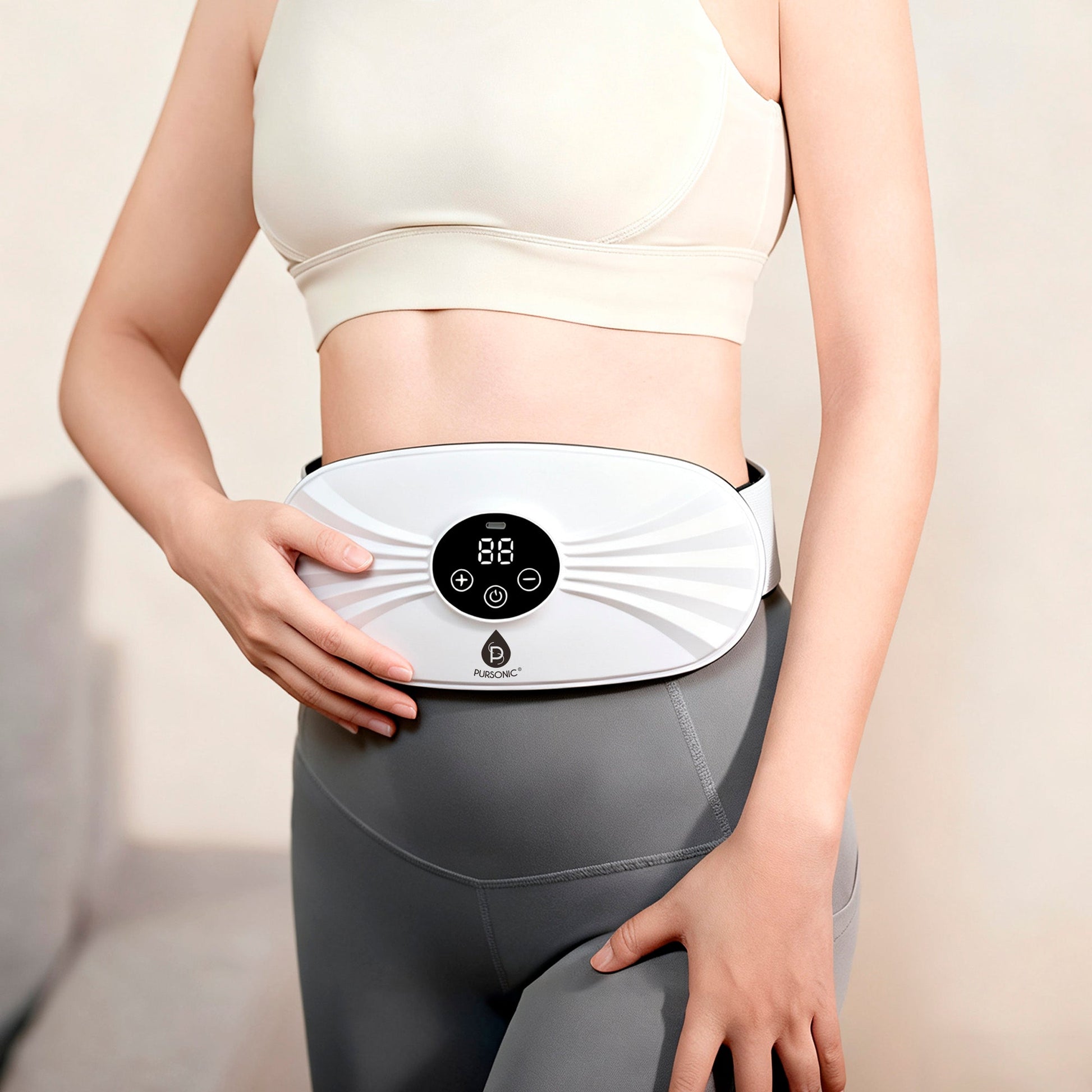Pursonic Rechargeable Stomach & Back Massager-2
