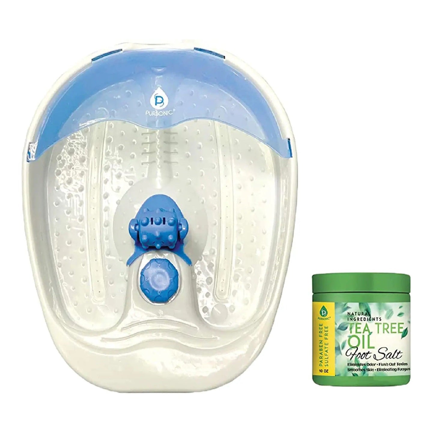 Foot Spa Massager with Tea Tree Oil Foot Salt Scrub (Warming Function)-3