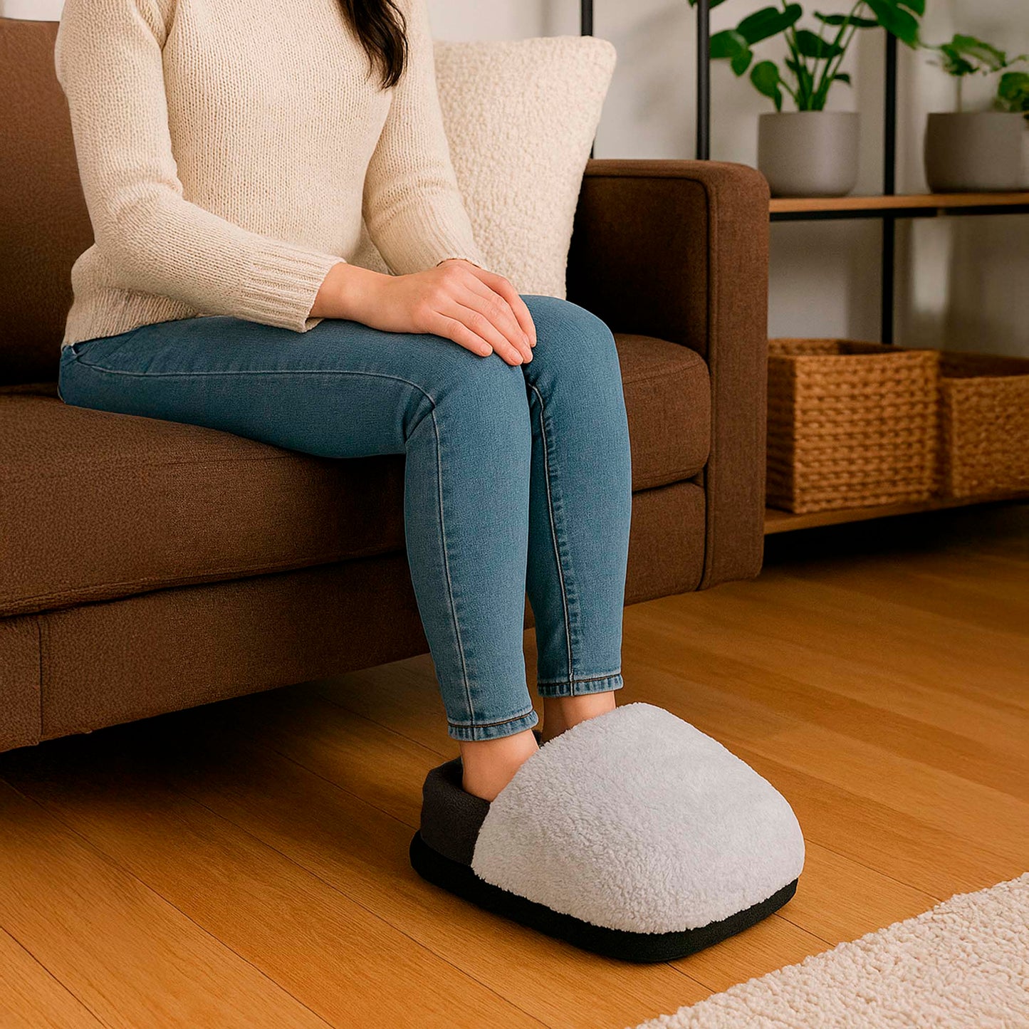 Ultra Plush Heated Foot Warmer & Massager – Cozy Relief Anytime, Anywhere-2