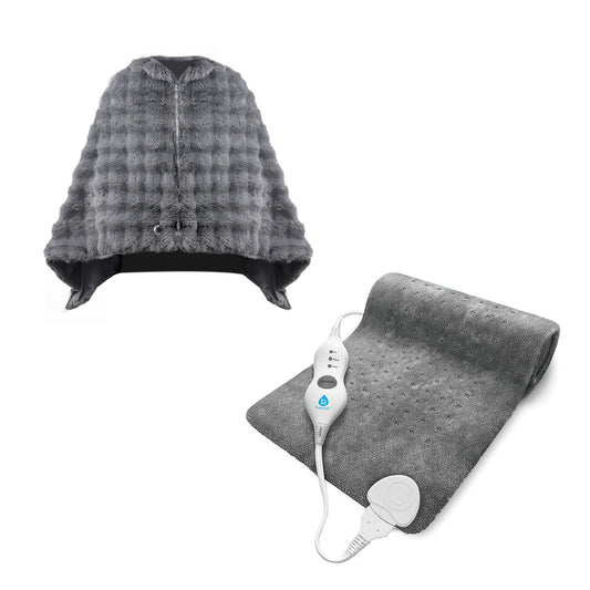 Pursonic Heated Poncho Shawl & XL Full Body Heating Pad-0