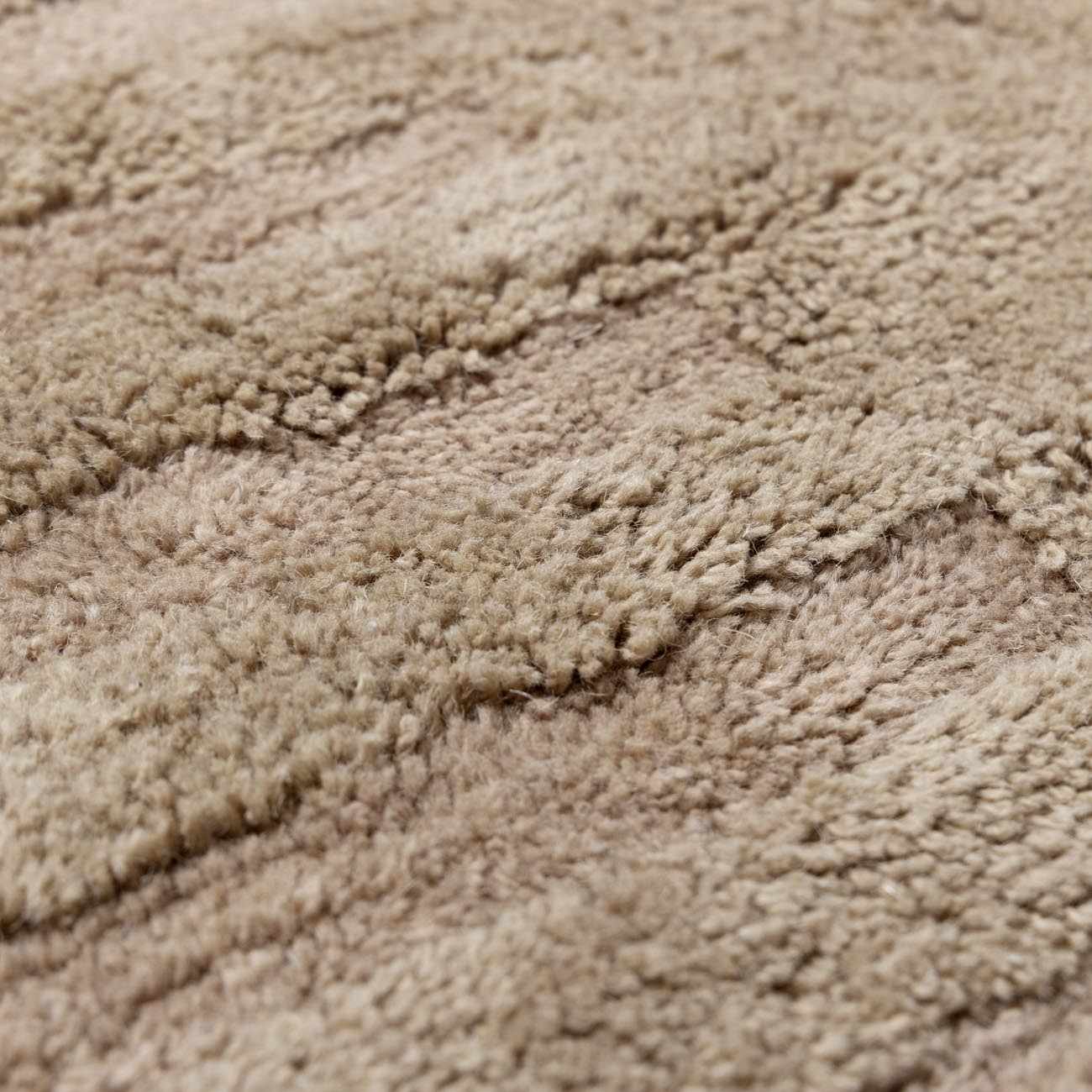 Washable Handmade Wool Rug - Brown-5