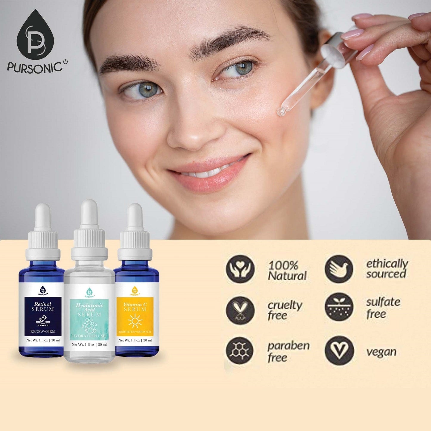 Ultimate Renewal Kit: Micro Needle Derma Roller + Anti-Aging Serum Trio-1