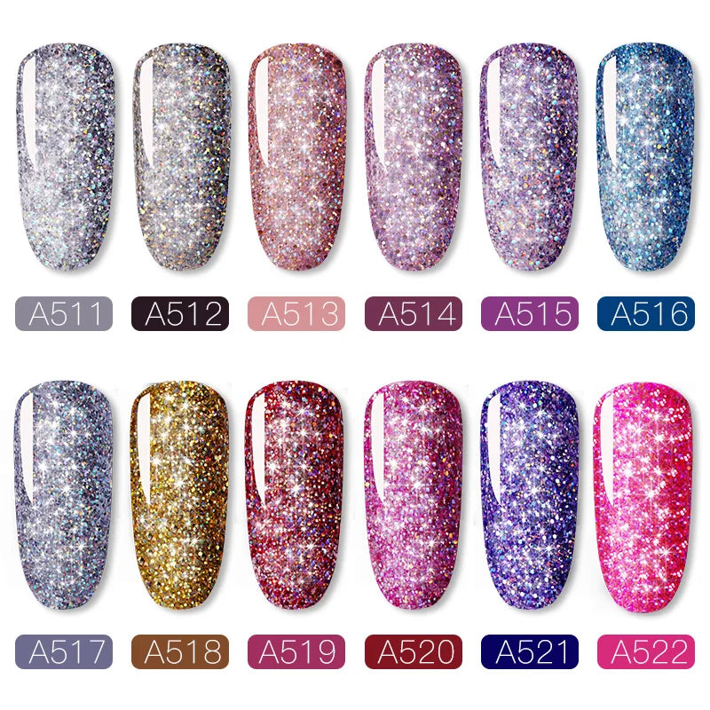 ROSALIND 5ML Neon Rainbow Nail Gel Polish Hybrid Varnish Platinum Gel Painting Set For Manicure Semi permanent Base top Gellak