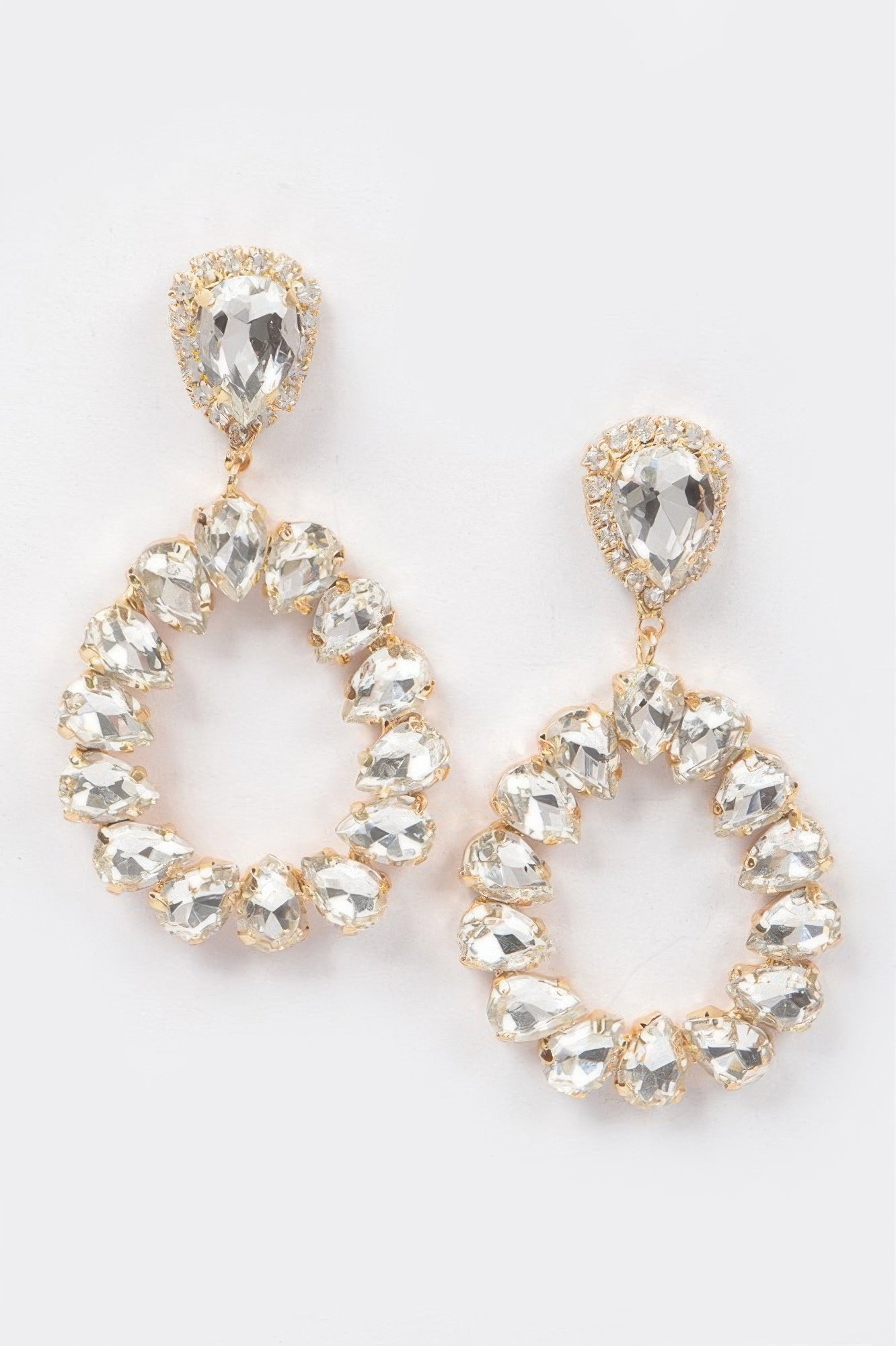HUDSON Teardrop Stone Earring - New Collection Los Angeles - BYMANYC ® New York-2