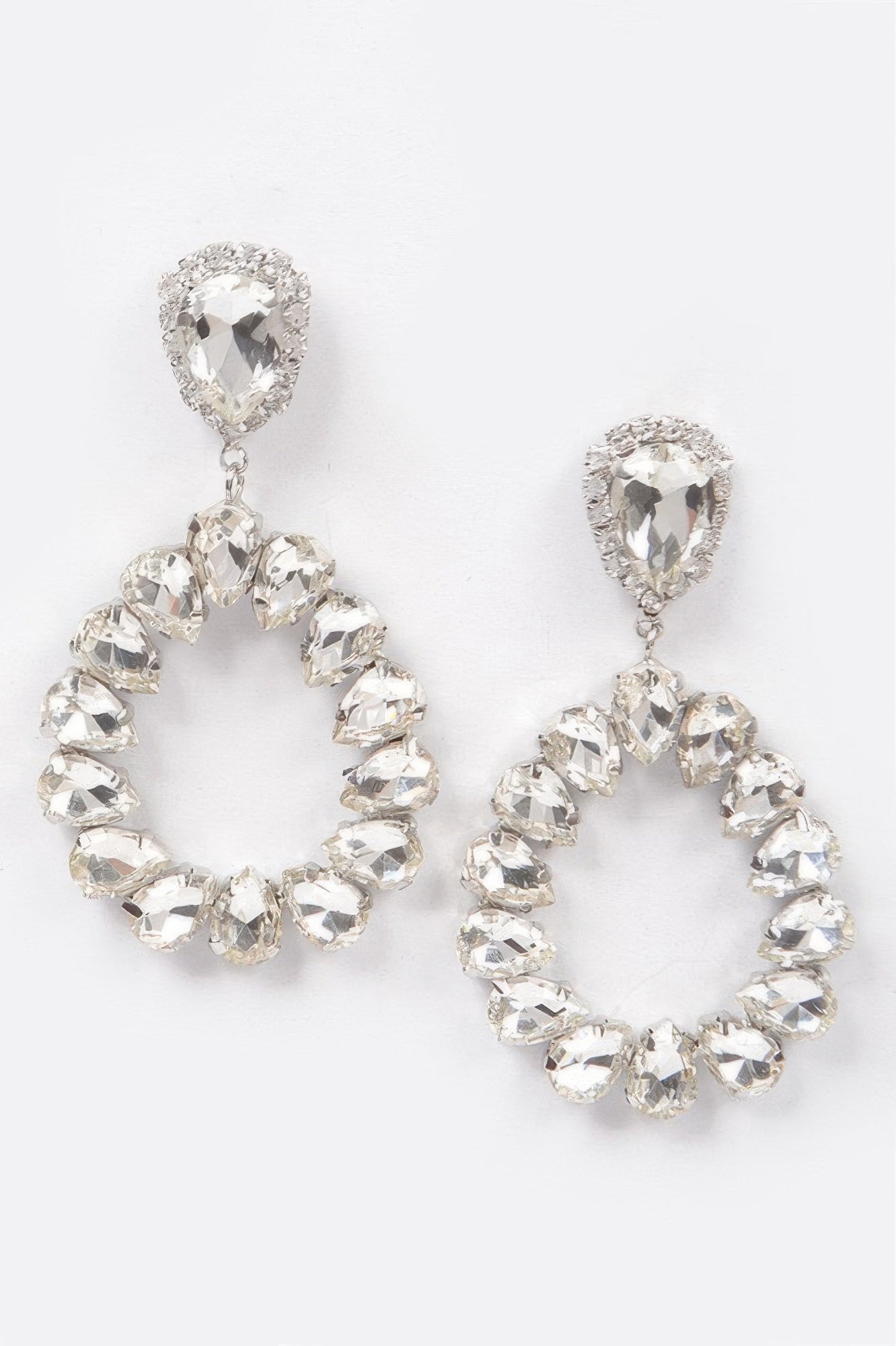 HUDSON Teardrop Stone Earring - New Collection Los Angeles - BYMANYC ® New York-4