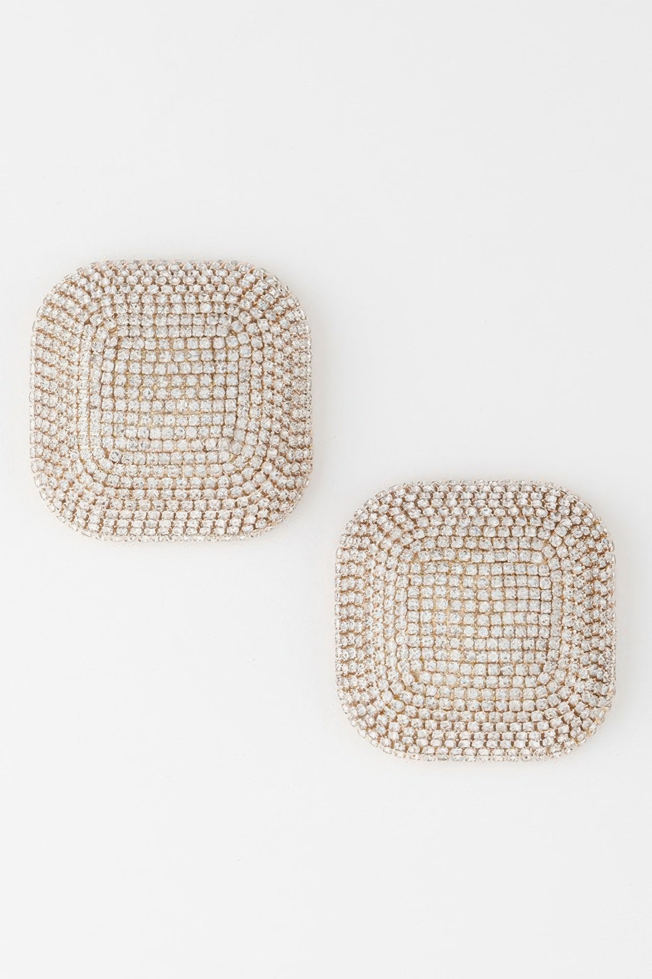HUDSON YARDS All-over Rhinestone Glitter Earrings: BYMANYC ® New York-0
