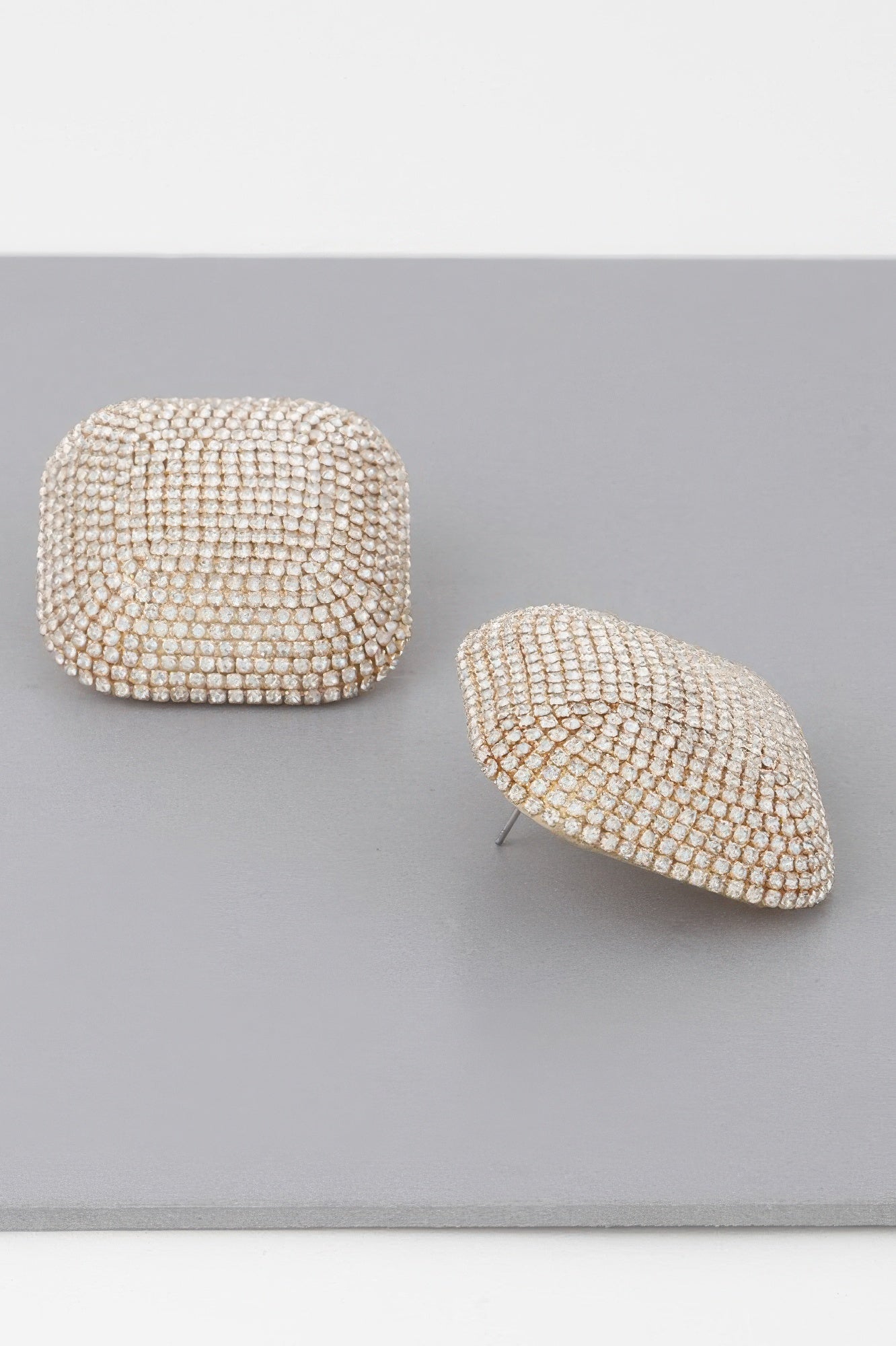 HUDSON YARDS All-over Rhinestone Glitter Earrings: BYMANYC ® New York-1