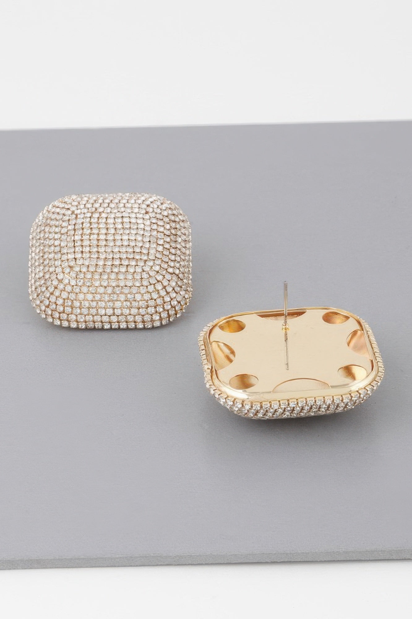 HUDSON YARDS All-over Rhinestone Glitter Earrings: BYMANYC ® New York-2