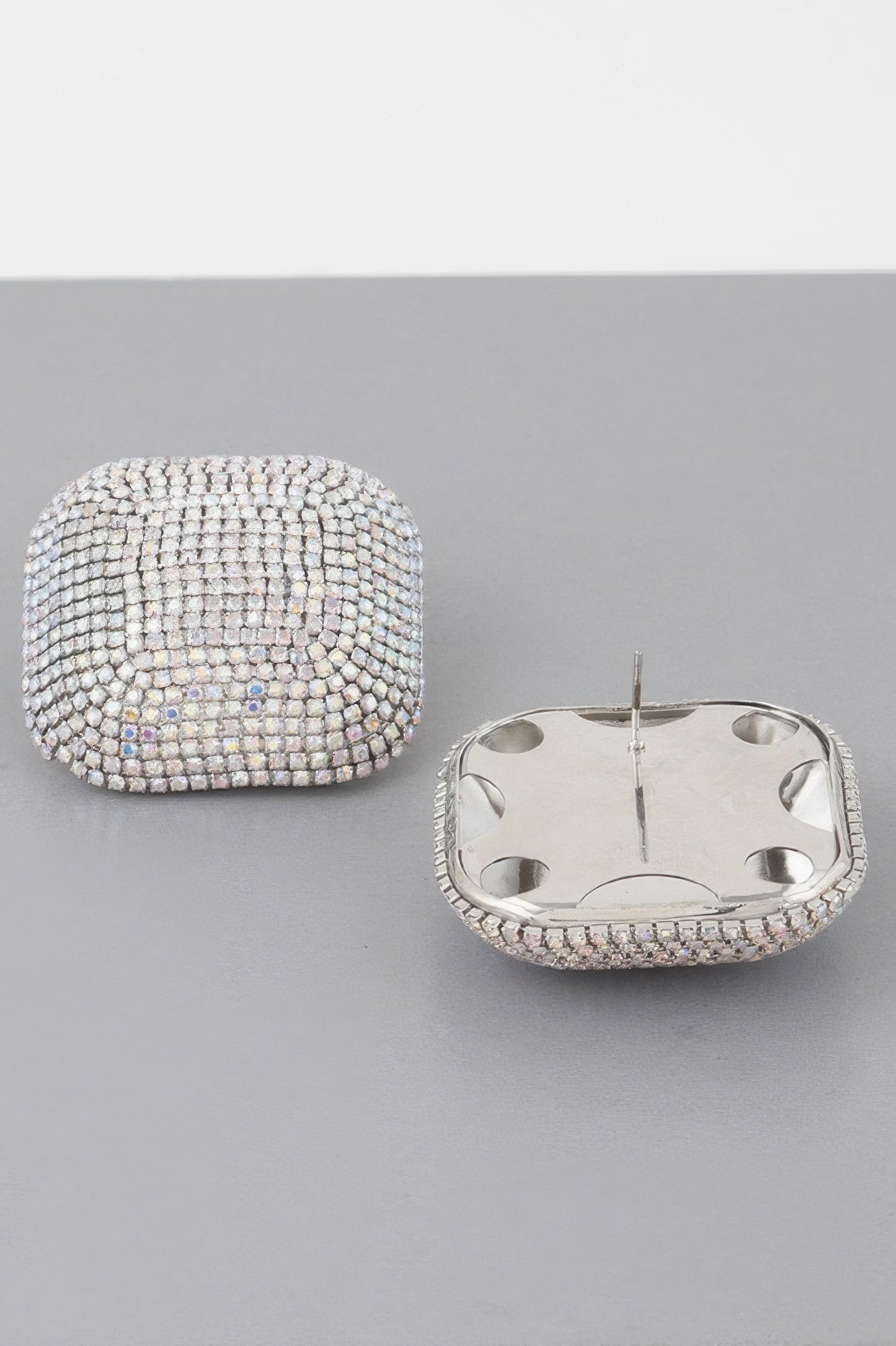 HUDSON YARDS All-over Rhinestone Glitter Earrings: BYMANYC ® New York-3
