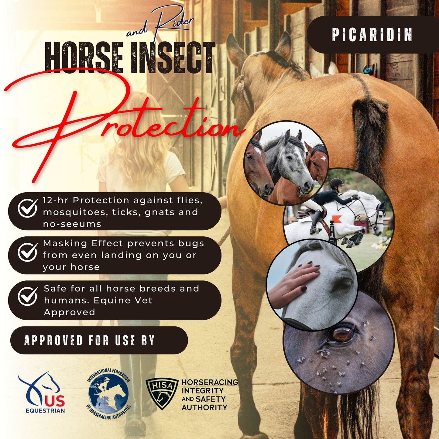 Horse & Rider Fly & Insect Repellent Wipes