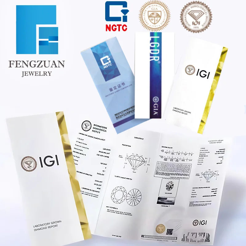 Wholesale 1CT IGI ForCertified DVVS2 Lab Grown White Round Diamond for Fine Jewelry Making