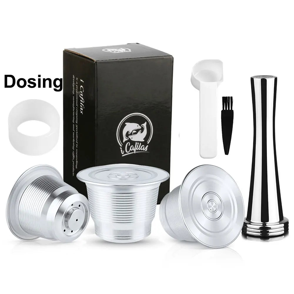 Reusable Nespresso Capsules Stainless Steel Refillable Coffee Pods f-11
