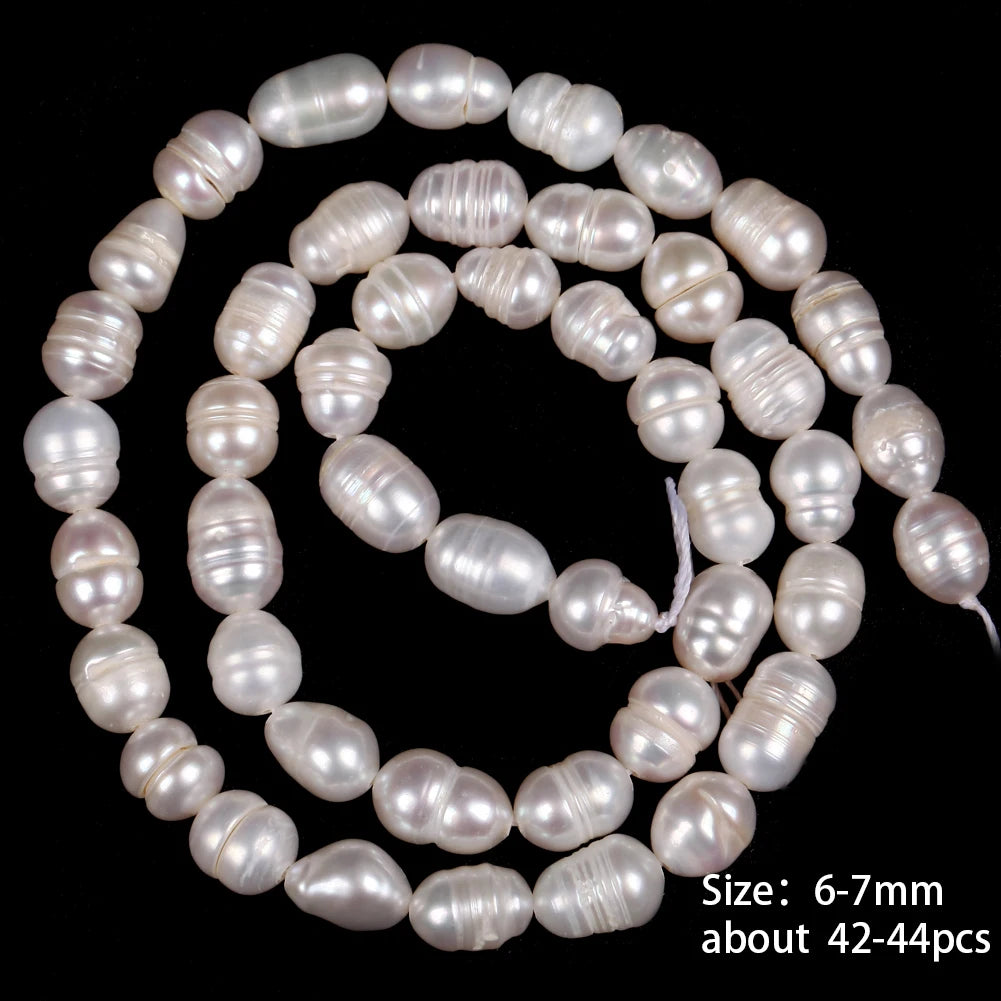 Natural Freshwater Baroque Irregular Shape Pearl Beads High Quality Punch Loose Beads For Jewelry Making DIY Necklace Bracelet
