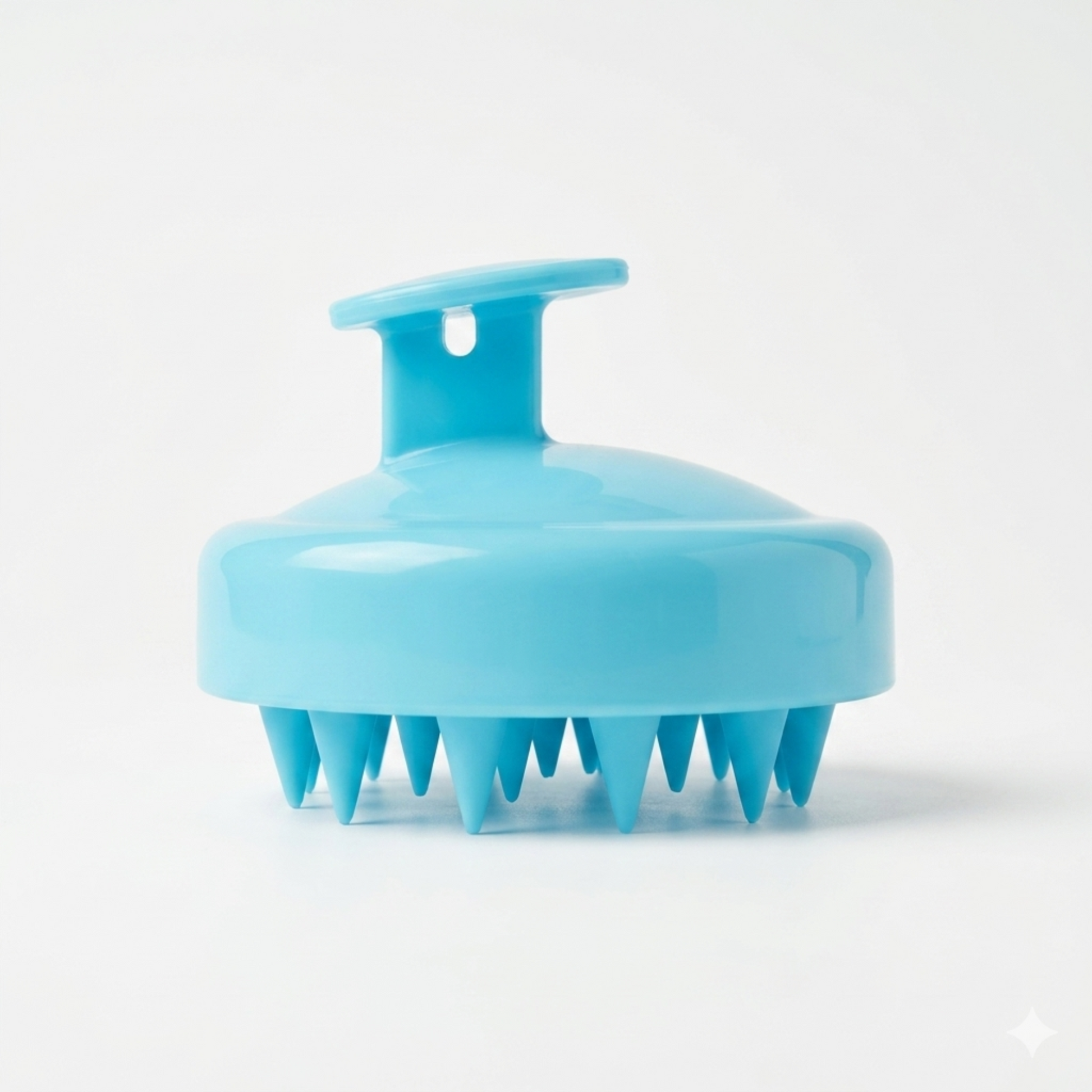Blue scalp massager on a white background. Hair Scalp Massager - BeNat