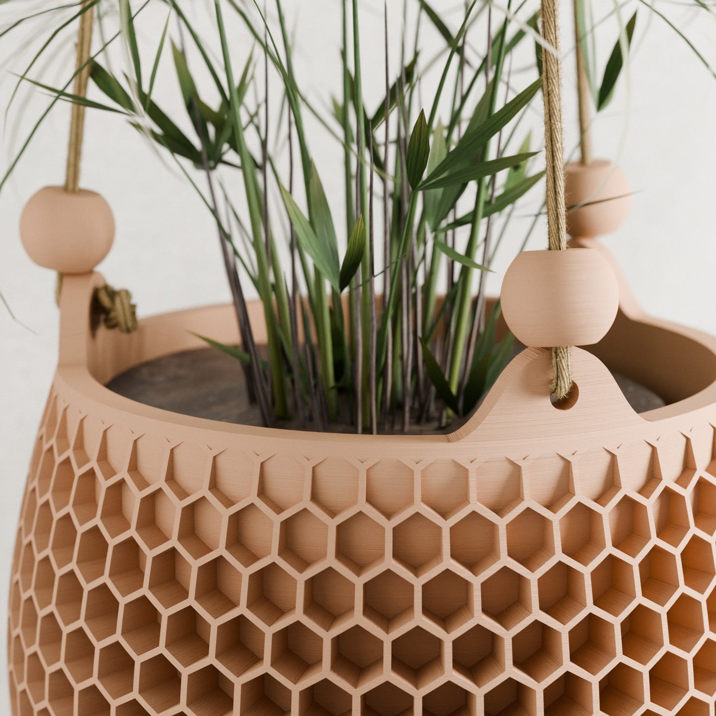 Hanging Honeycomb Planter-4