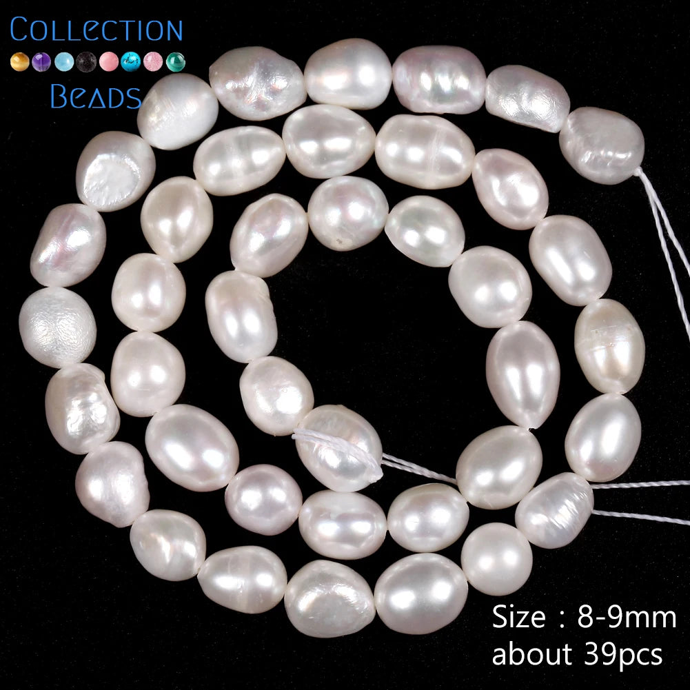 Natural Freshwater Baroque Irregular Shape Pearl Beads High Quality Punch Loose Beads For Jewelry Making DIY Necklace Bracelet