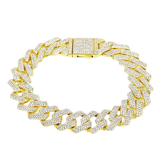 Hip Hop 24k Gold Plated Custom Cuban Link Miami Necklace