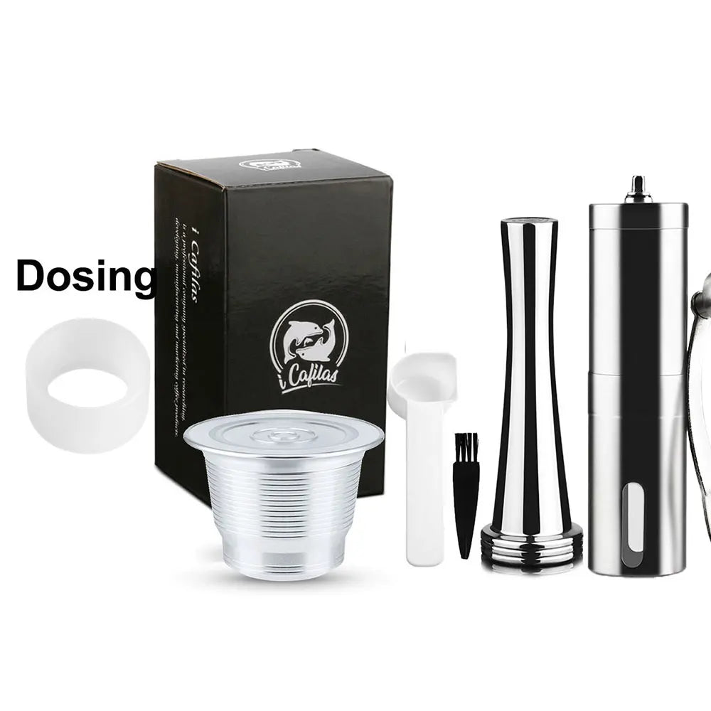 Reusable Nespresso Capsules Stainless Steel Refillable Coffee Pods f-10