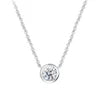 0.5CT 1CT IGI Certificate DEF VVS Starsgem 10k 14k Gold 40+5cm Necklace CVD HPHT Round Cut Lab Diamond Pendant Fine Jewelry