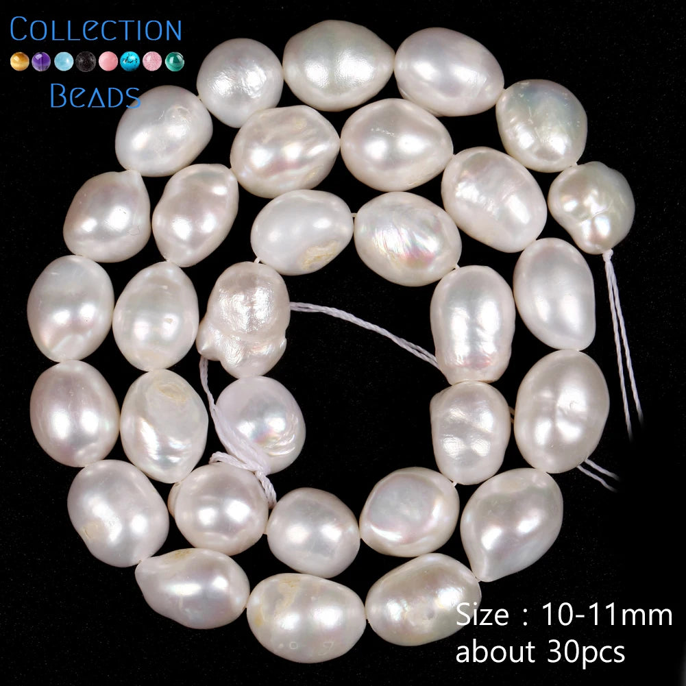 Natural Freshwater Baroque Irregular Shape Pearl Beads High Quality Punch Loose Beads For Jewelry Making DIY Necklace Bracelet