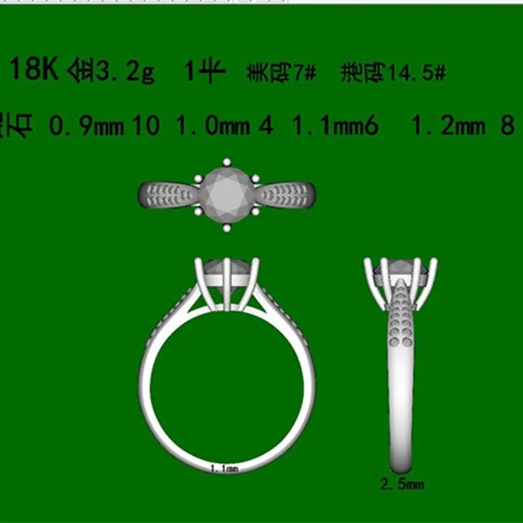 SGARIT Drop Shipping Custom Ring Jewelry Factory 14K Gold GRA CERTIFICATE  VVS1D 1ct Moissanite Wedding Engagement Ring Women