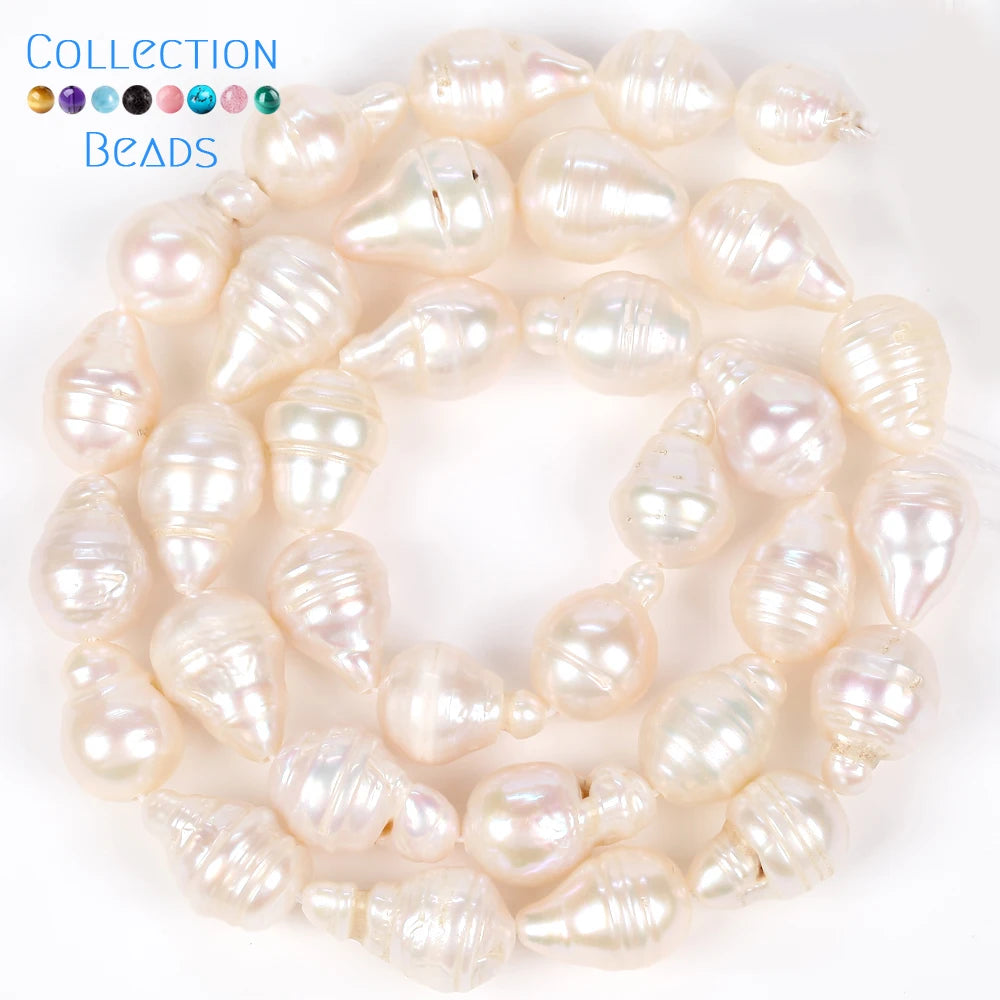 Natural Freshwater Baroque Irregular Shape Pearl Beads High Quality Punch Loose Beads For Jewelry Making DIY Necklace Bracelet