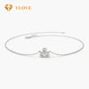 VLOVE Personalized Jewelry Diamond Bracelets Jewelry 14K Gold Triangle Trio Dainty Diamond Bracelet