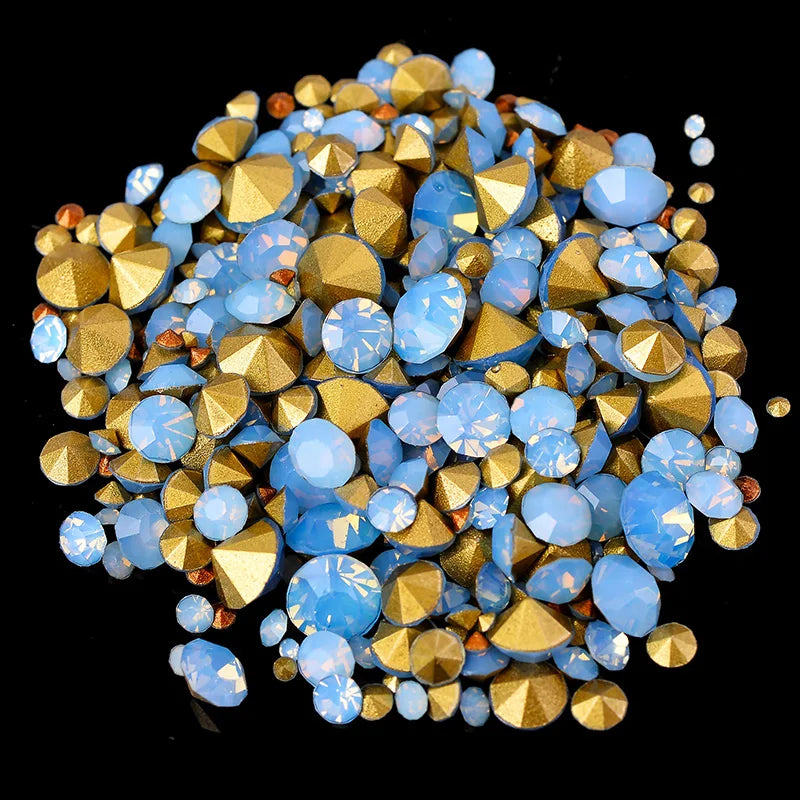 400pcs 6Gram Mixed Sizes ss2-ss22 Point Back Cz crystal Rhinestone For Diy Apparel Jewelry Making/Nail Arts /Phone Decorations