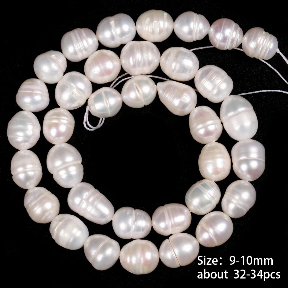 Natural Freshwater Baroque Irregular Shape Pearl Beads High Quality Punch Loose Beads For Jewelry Making DIY Necklace Bracelet