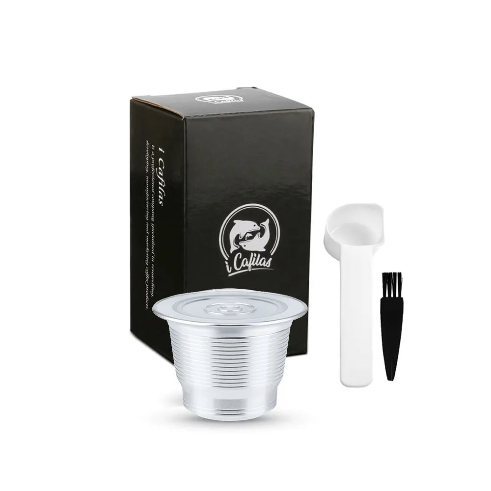 Reusable Nespresso Capsules Stainless Steel Refillable Coffee Pods f-9
