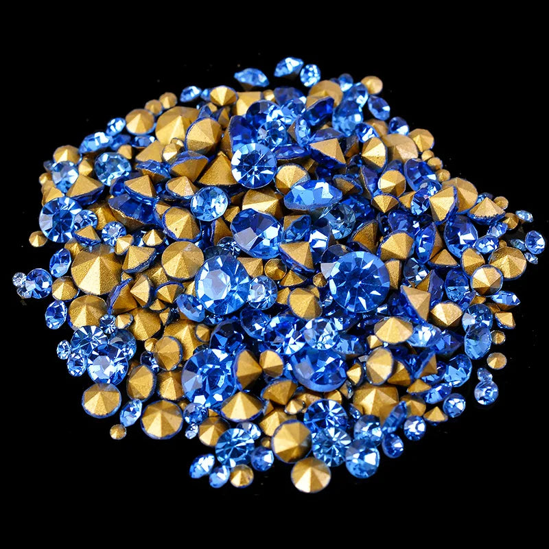 400pcs 6Gram Mixed Sizes ss2-ss22 Point Back Cz crystal Rhinestone For Diy Apparel Jewelry Making/Nail Arts /Phone Decorations