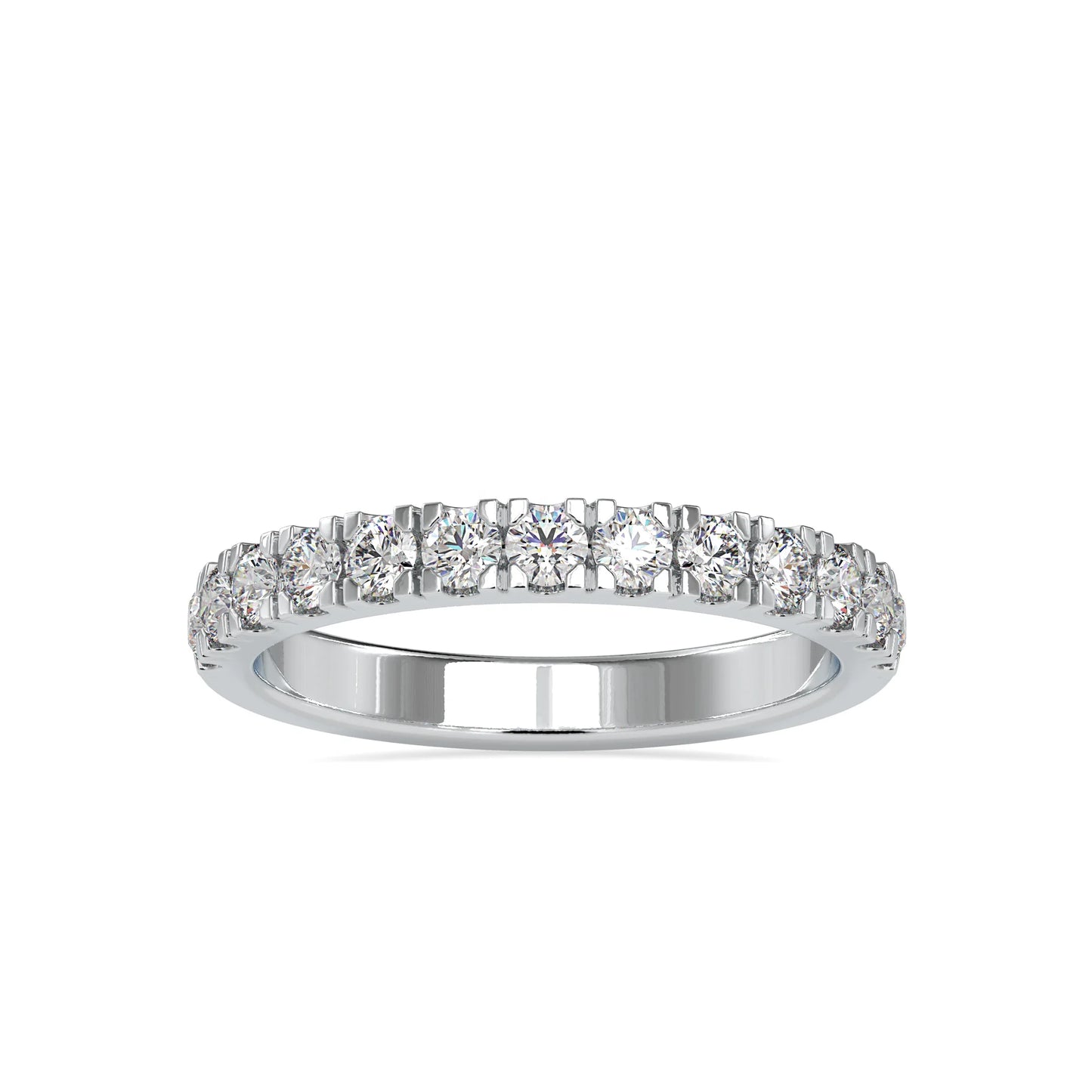 Pure 9K 10K 14K 18K White Gold Platinum Moissanites Diamond Ring Women 14K Gold Gram Price