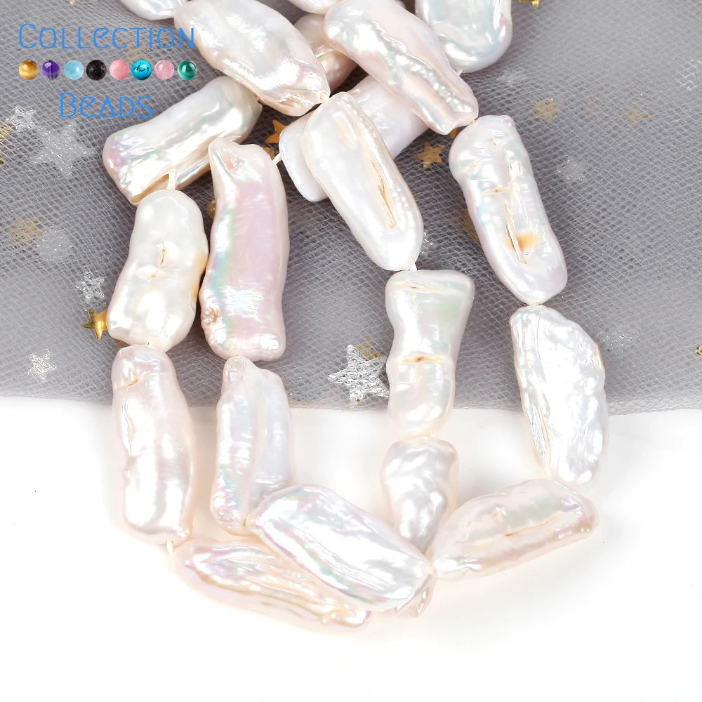 Natural Freshwater Baroque Irregular Shape Pearl Beads High Quality Punch Loose Beads For Jewelry Making DIY Necklace Bracelet