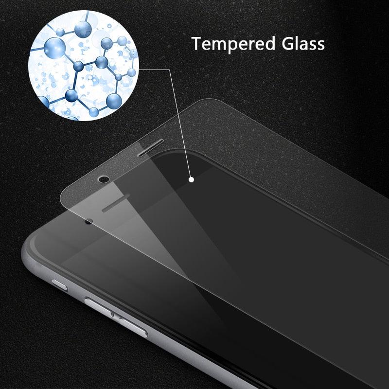 3Pcs For iPhone 7 8 6 s 6s Plus Protective Glass For Screen Protector Film Glass Armor Tempered-Glass Compatible for iPhone Screen Protector for iPhone